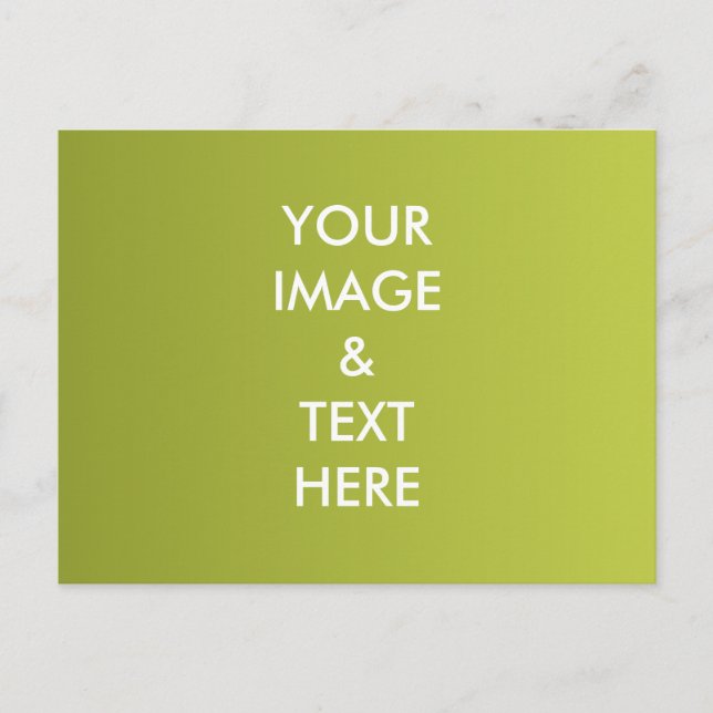 Personalized Custom Your Own Photo Postcard (Front)