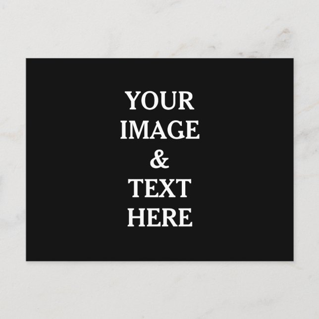 Personalized Custom Your Own Photo Postcard (Front)
