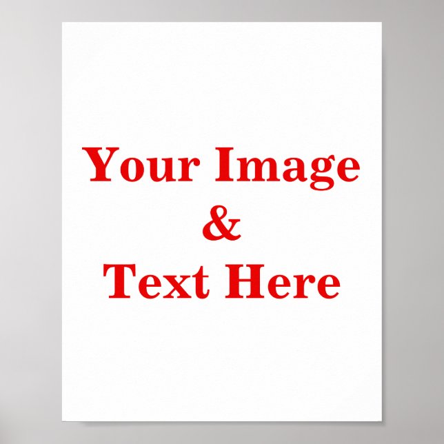 Personalized Custom Your Own Photo Poster (Front)