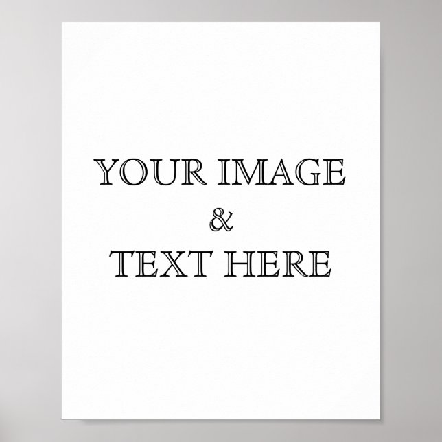 Personalized Custom Your Own Photo Poster (Front)