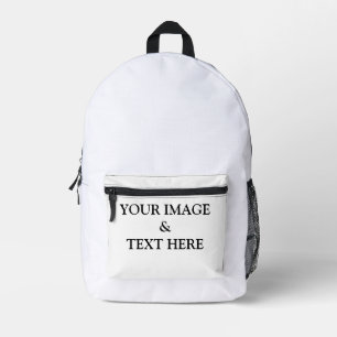 Personalized Custom Your Own Photo Printed Backpack