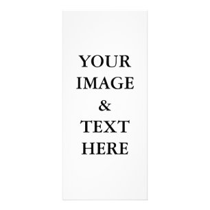 Personalized Custom Your Own Photo Rack Card