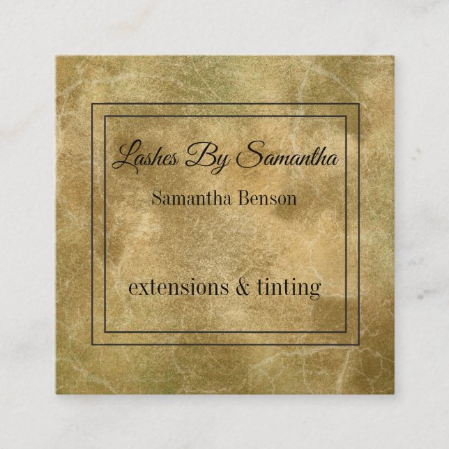 Personalized Custom Your Own Photo Square Business Card (Front)