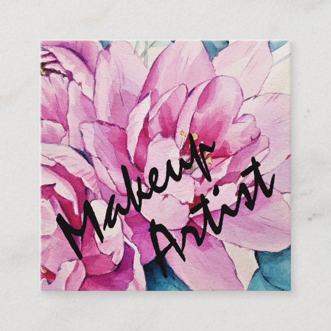 Personalized Custom Your Own Photo Square Business Card (Front)