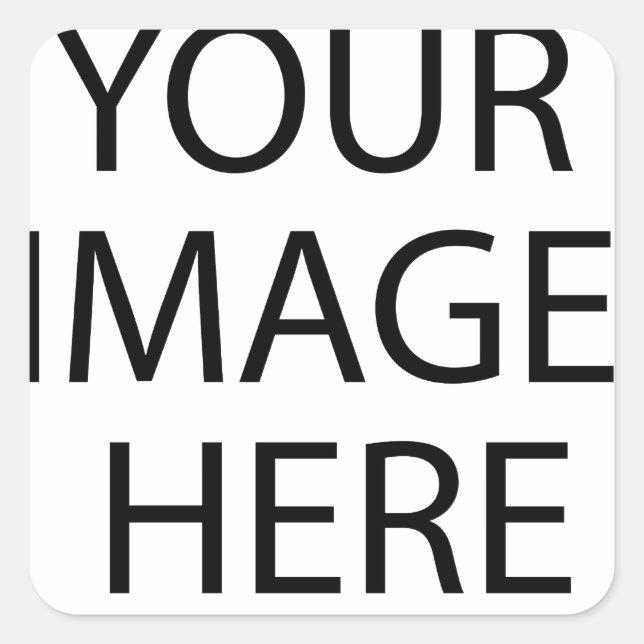 Personalized Custom Your Own Photo Square Sticker (Front)