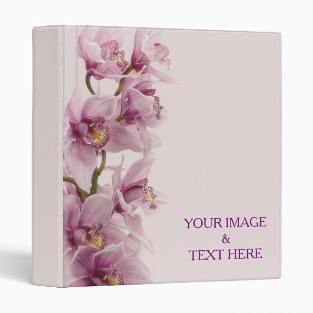 Personalized Custom Your Own Photo & Text 3 Ring B Binder (Front/Spine)