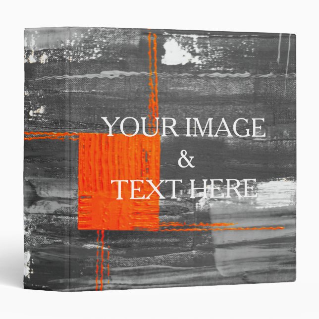 Personalized Custom Your Own Photo & Text 3 Ring B Binder (Front/Spine)