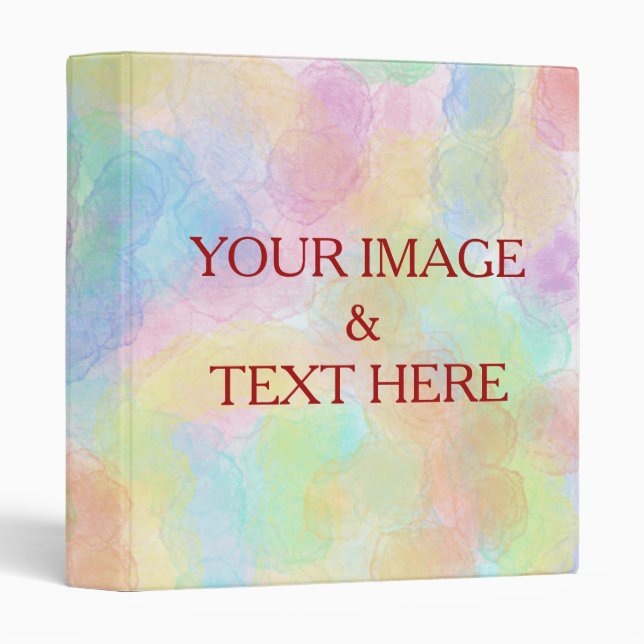 Personalized Custom Your Own Photo & Text 3 Ring B Binder (Front/Spine)