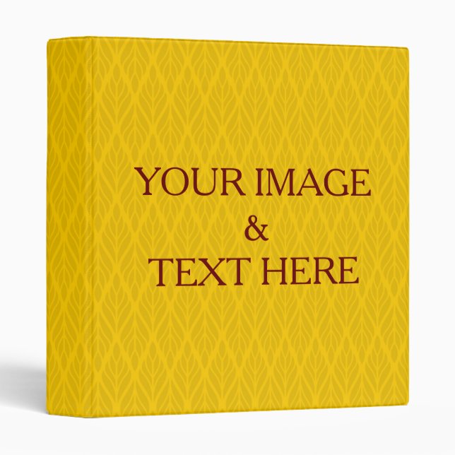 Personalized Custom Your Own Photo & Text 3 Ring B Binder (Front/Spine)