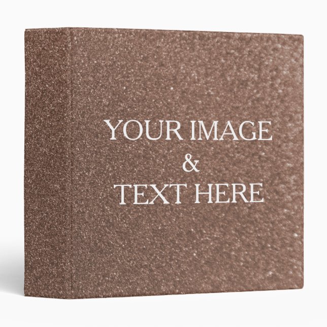 Personalized Custom Your Own Photo & Text 3 Ring B Binder (Front/Spine)