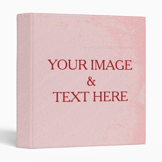 Personalized Custom Your Own Photo & Text 3 Ring B Binder (Front/Spine)