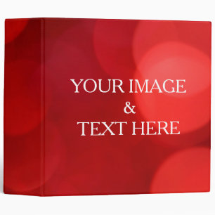 Personalized Custom Your Own Photo & Text 3 Ring B Binder