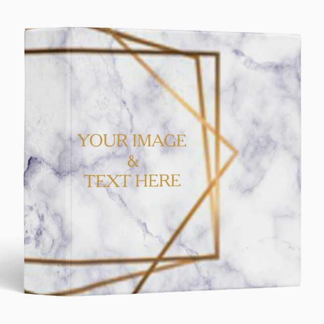 Personalized Custom Your Own Photo & Text 3 Ring B Binder (Front/Spine)