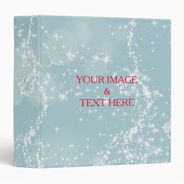 Personalized Custom Your Own Photo & Text 3 Ring B Binder (Front/Spine)