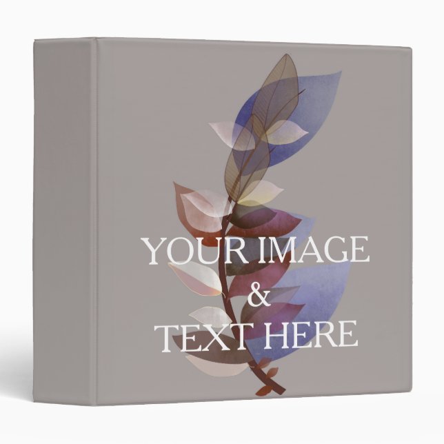 Personalized Custom Your Own Photo & Text Binder (Front/Spine)