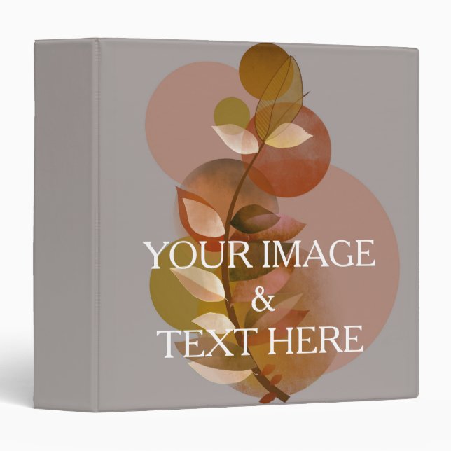 Personalized Custom Your Own Photo & Text Binder (Front/Spine)