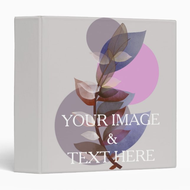 Personalized Custom Your Own Photo & Text Binder (Front/Spine)