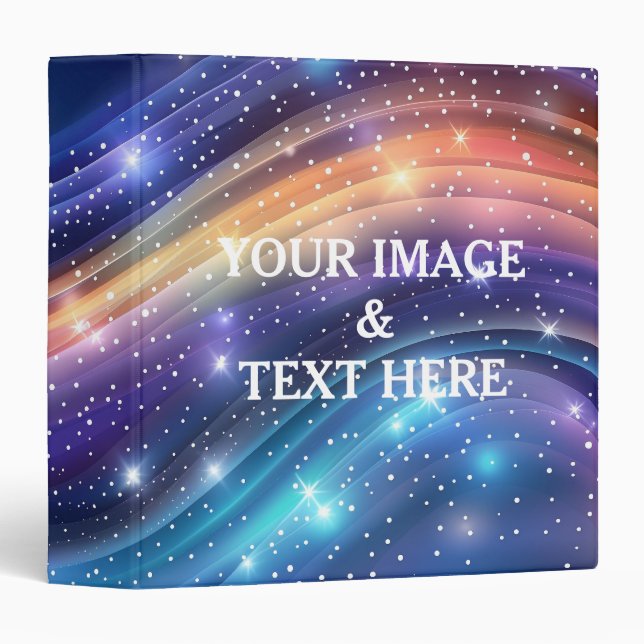 Personalized Custom Your Own Photo & Text  Binder (Front/Spine)