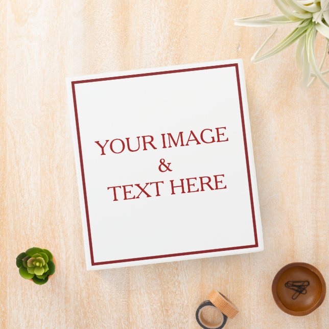 Personalized Custom Your Own Photo & Text Binder (In Situ)