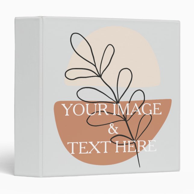 Personalized Custom Your Own Photo & Text Binder (Front/Spine)