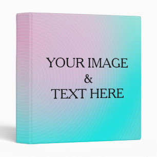 Personalized Custom Your Own Photo & Text Binder