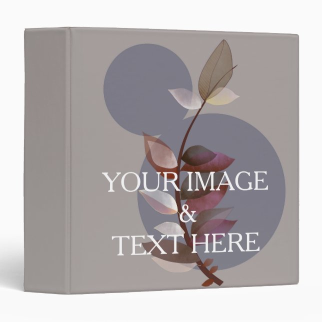 Personalized Custom Your Own Photo & Text Binder (Front/Spine)