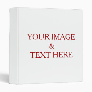 Personalized Custom Your Own Photo & Text Binder
