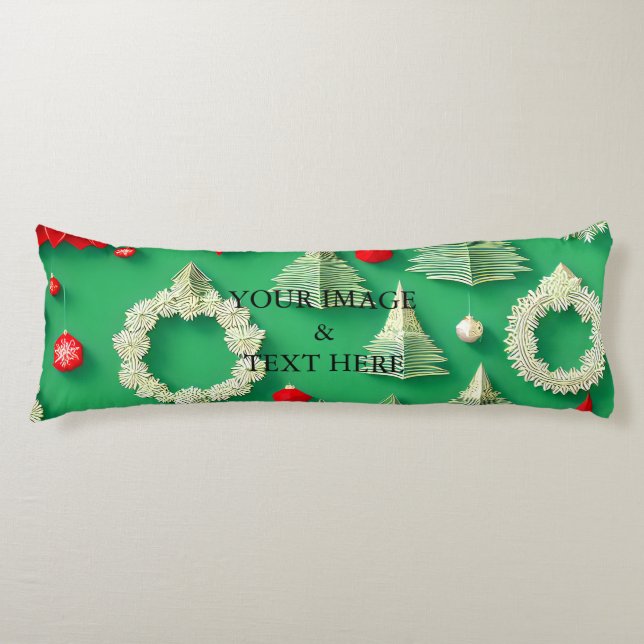 Personalized Custom Your Own Photo & Text  Body Pillow (Front)