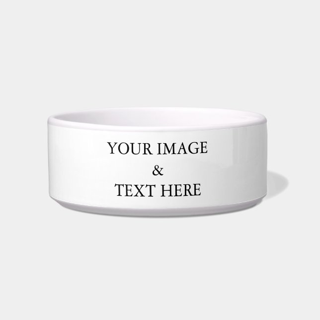 Personalized Custom Your Own Photo & Text  Bowl (Front)