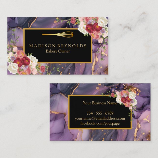Personalized Custom Your Own Photo & Text Business Business Card (Front/Back)