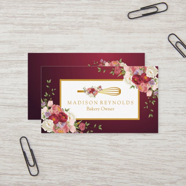 Personalized Custom Your Own Photo & Text Business Business Card (Front/Back In Situ)