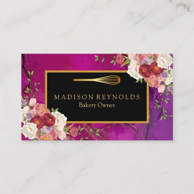 Personalized Custom Your Own Photo & Text Business Business Card (Front)