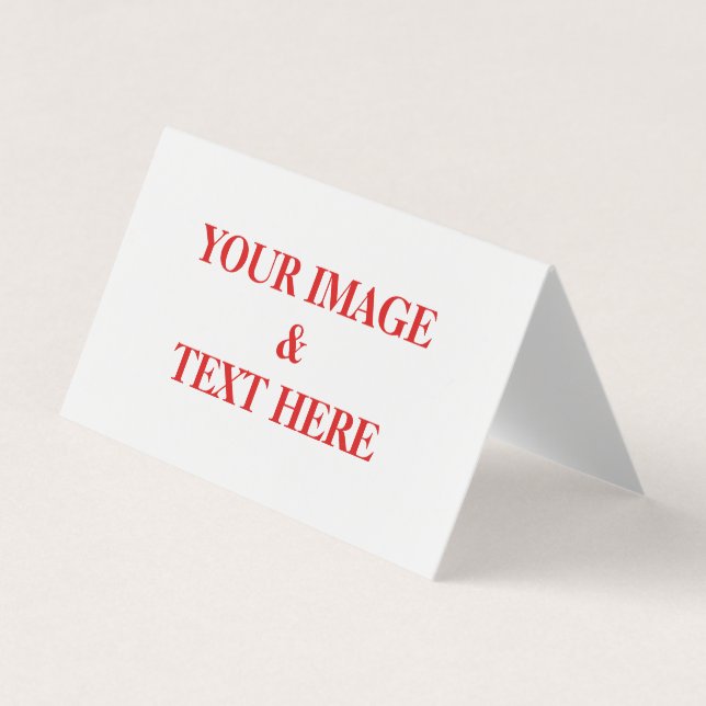 Personalized Custom Your Own Photo & Text Business Card (Front)