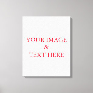 Personalized Custom Your Own Photo & Text Canvas Print