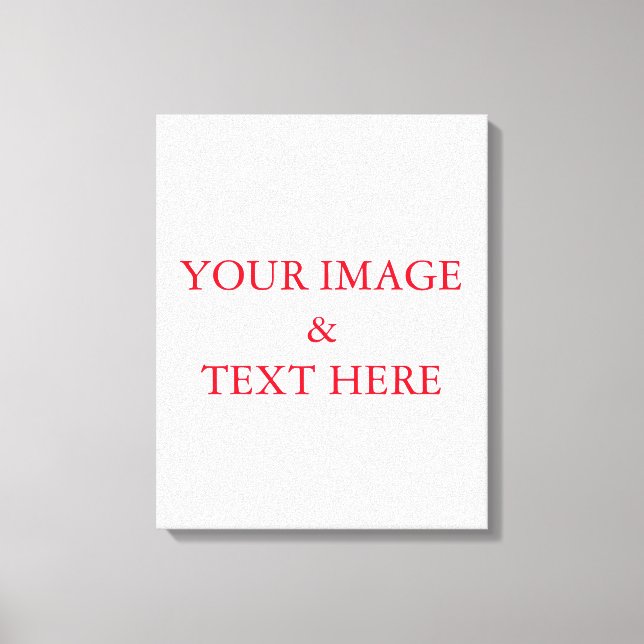 Personalized Custom Your Own Photo & Text Canvas Print (Front)