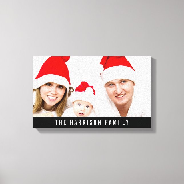 Personalized Custom Your Own Photo & Text Canvas Print (Front)