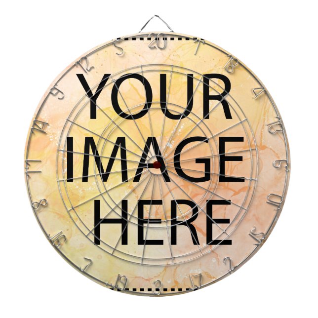 Personalized Custom Your Own Photo & Text Dart Boa Dartboard (Front)