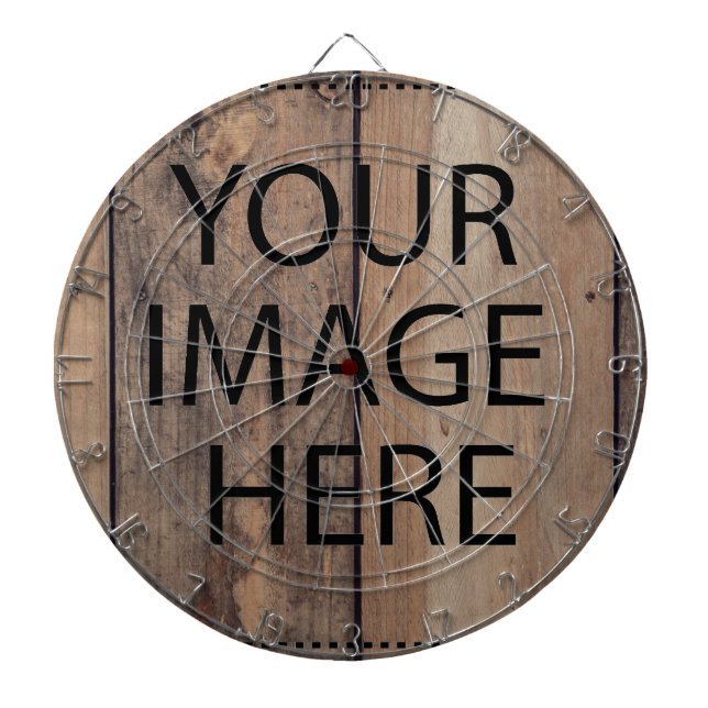 Personalized Custom Your Own Photo & Text Dart Boa Dartboard (Front)