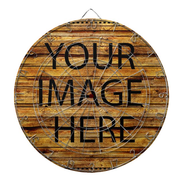 Personalized Custom Your Own Photo & Text Dart Boa Dartboard (Front)