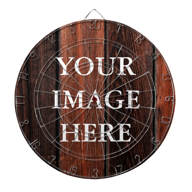 Personalized Custom Your Own Photo & Text Dart Boa Dartboard (Front)