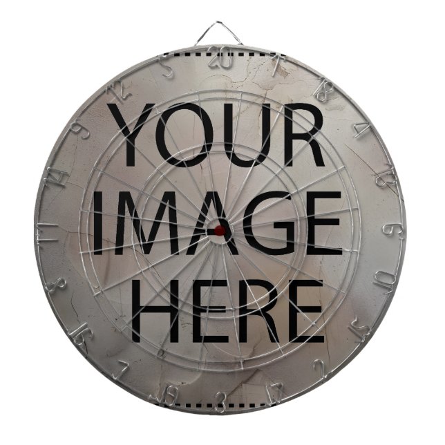 Personalized Custom Your Own Photo & Text Dart Boa Dartboard (Front)