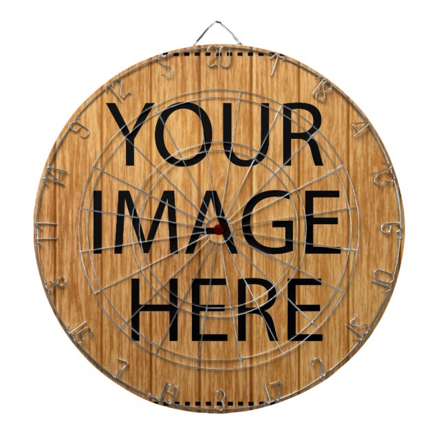 Personalized Custom Your Own Photo & Text Dart Boa Dartboard (Front)
