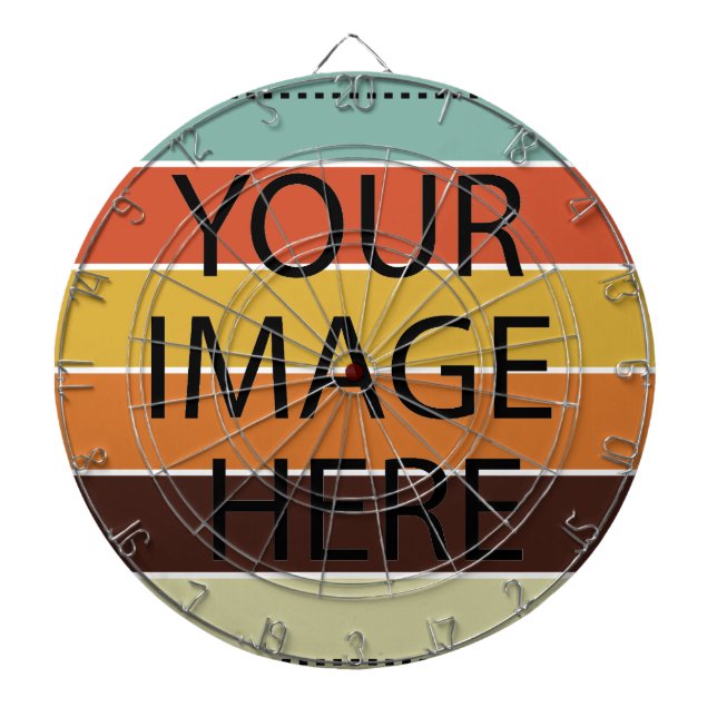 Personalized Custom Your Own Photo & Text Dart Boa Dartboard (Front)