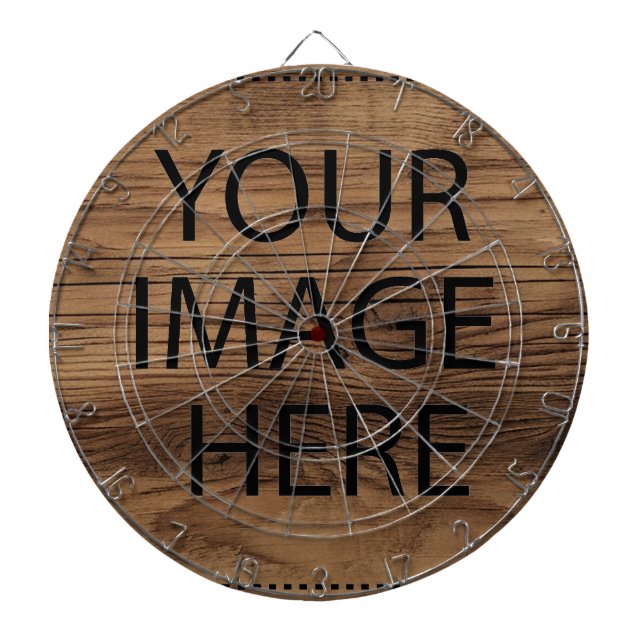 Personalized Custom Your Own Photo & Text Dartboard (Front)