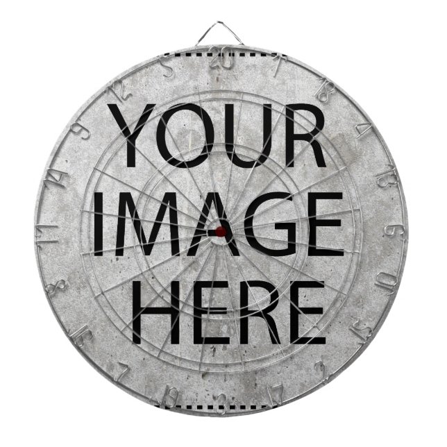 Personalized Custom Your Own Photo & Text Dartboard (Front)