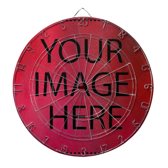 Personalized Custom Your Own Photo & Text Dartboard (Front)