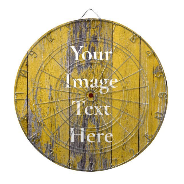 Personalized Custom Your Own Photo & Text Dartboard (Front)