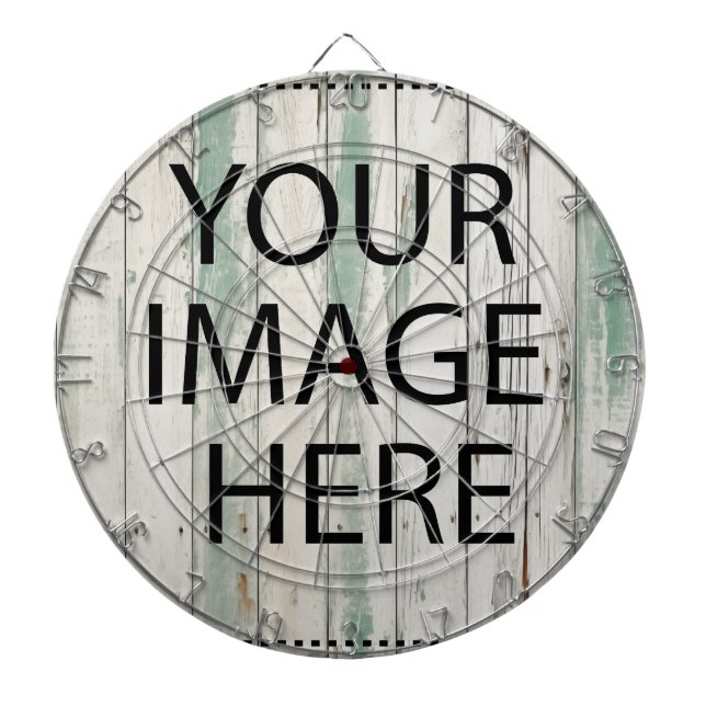 Personalized Custom Your Own Photo & Text Dartboard (Front)