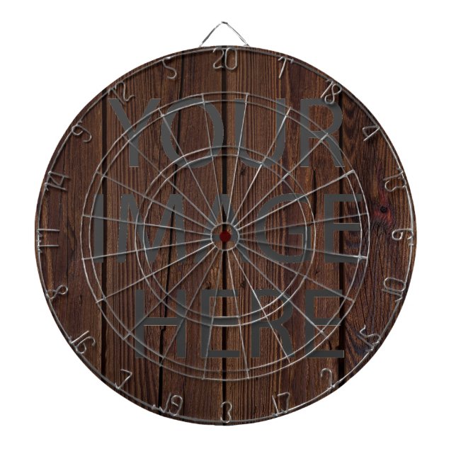Personalized Custom Your Own Photo & Text Dartboard (Front)