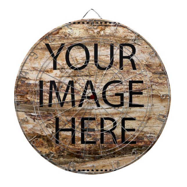 Personalized Custom Your Own Photo & Text Dartboard (Front)
